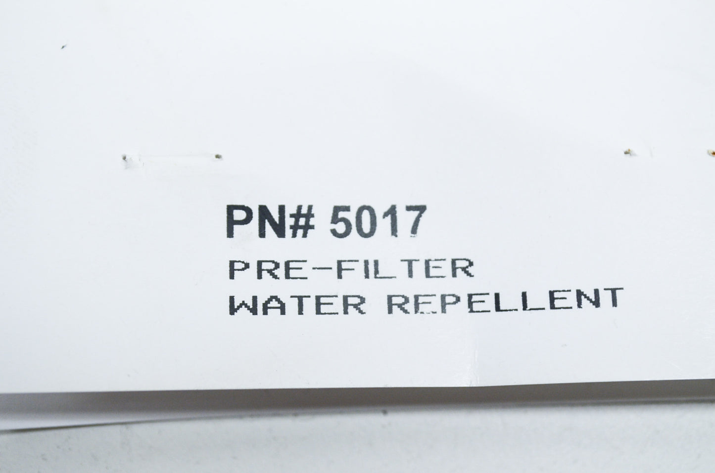 New Forcewinder Pre-Filter Water Repellent NOS