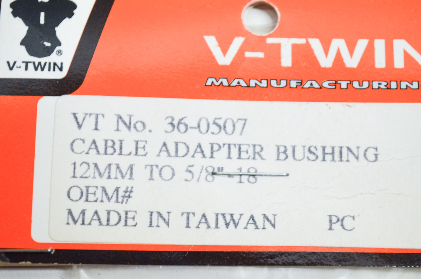 New V-Twin Cable Adapter Bushing NOS