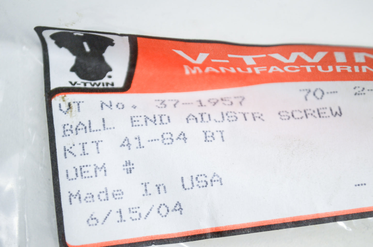 New V-Twin Clutch Ball End Adjuster Screw Kit 41-84 Big Twin NOS
