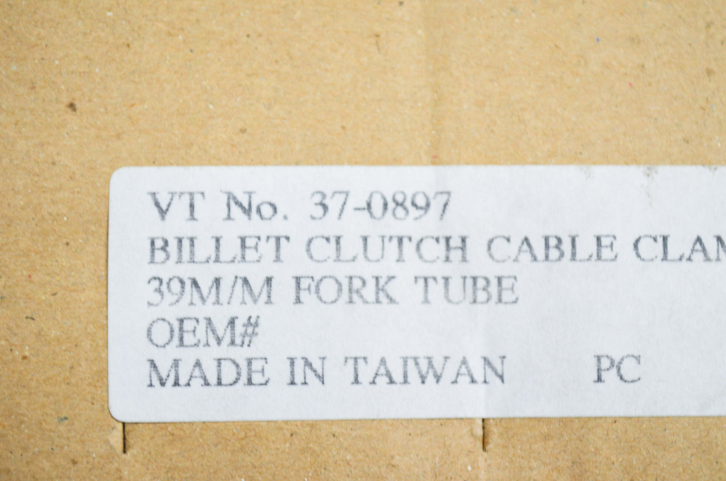 New V-Twin Billet Cable Clamp Chrome NOS