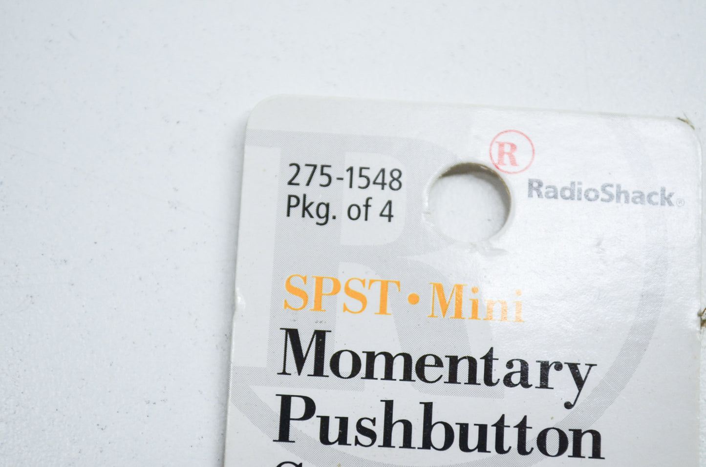 New RadioShack Push Button Switch Qty 4 NOS
