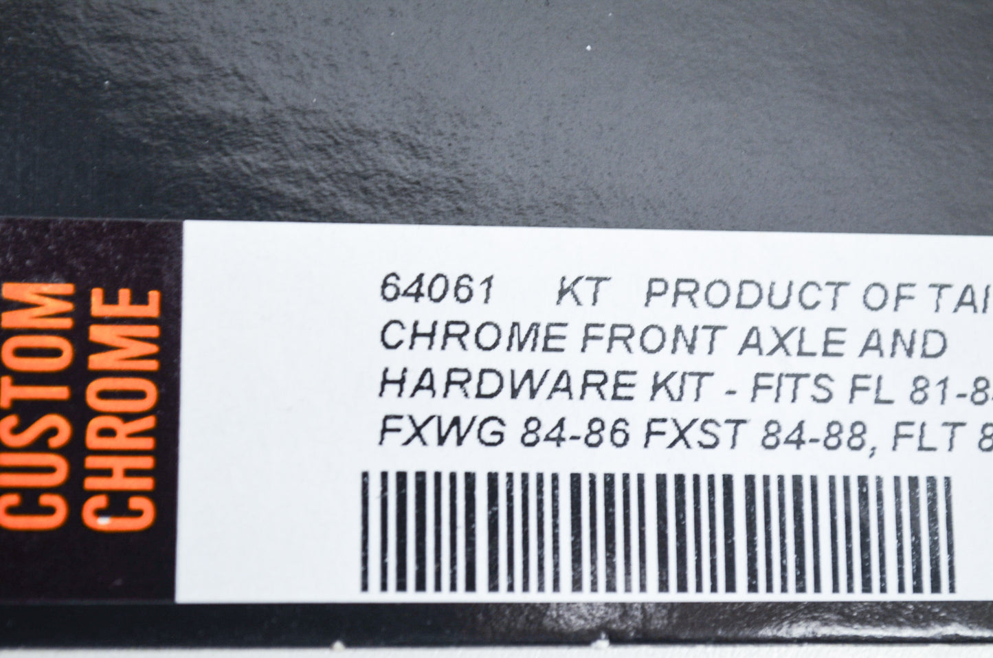 New Custom Chrome Plated Front Axle FL FXWG FXST NOS