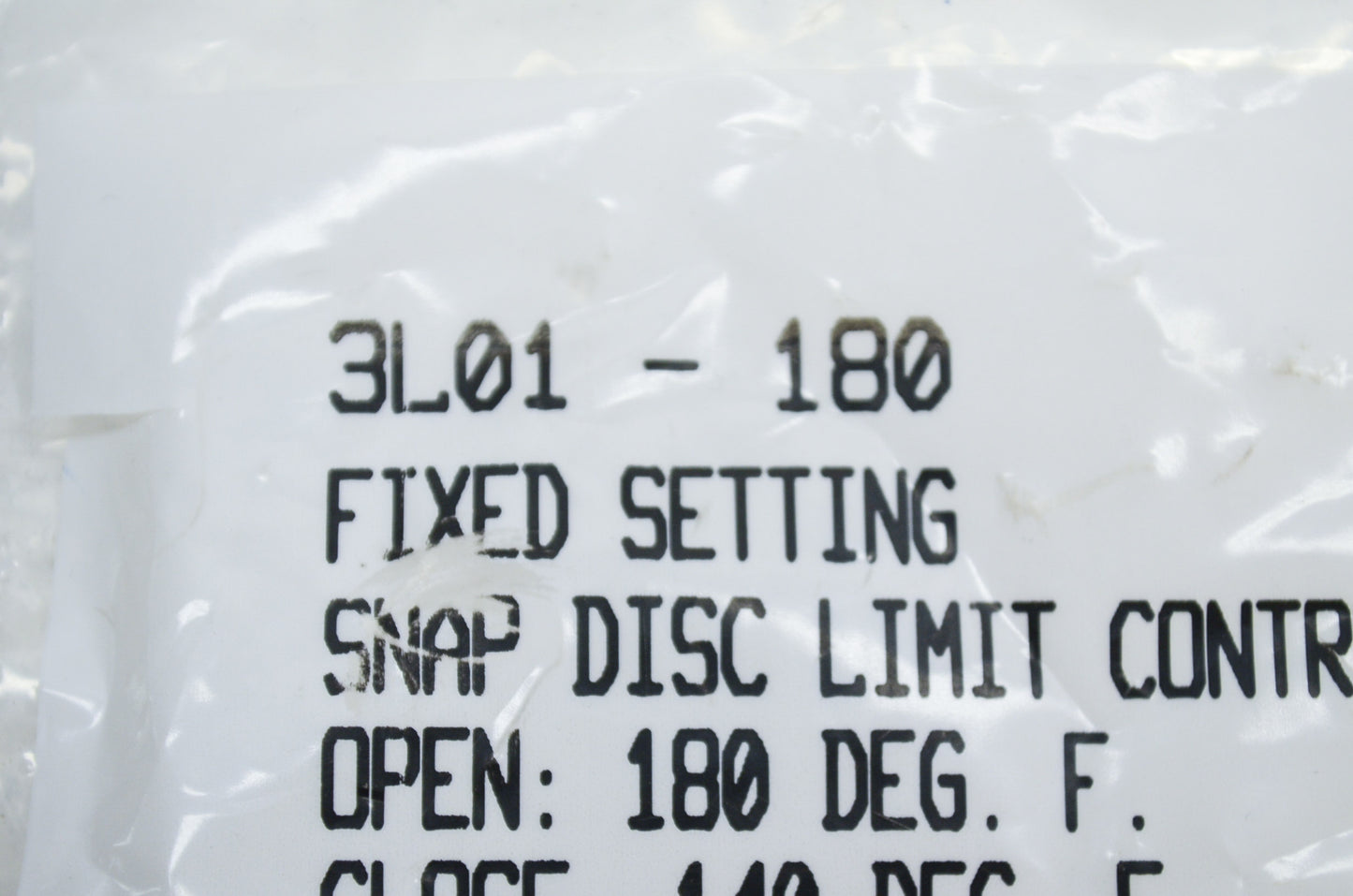 New White Rodgers Snap Disc Fan Control NOS