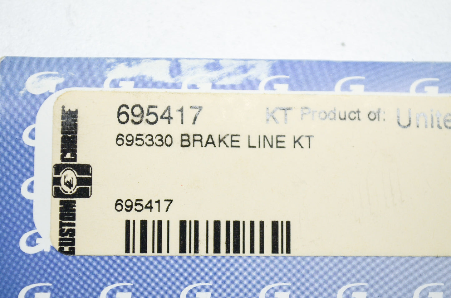 New Custom Chrome Goodridge Brake Line Kit NOS