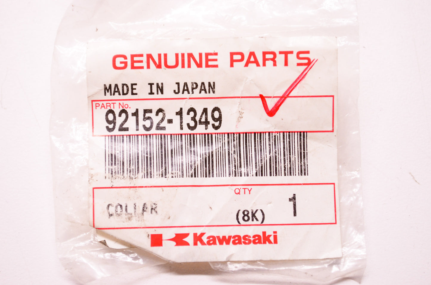 OEM Kawasaki 92152-1349 Collar NOS