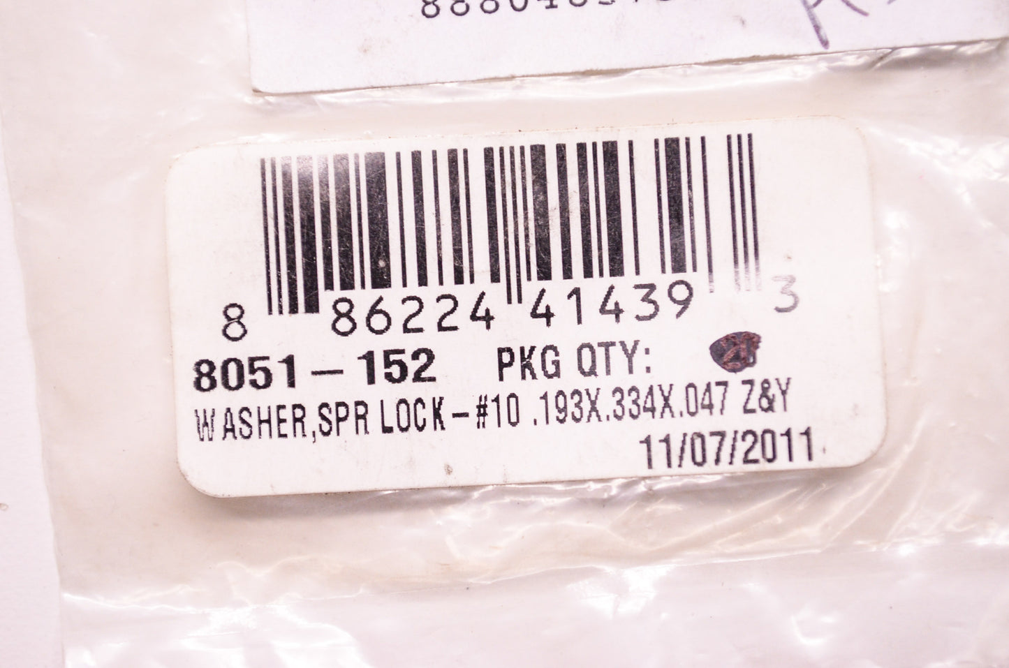 OEM Arctic Cat 8051-152 Spring Lock Washers #10 .193X.334X.047 Qty 11 NOS