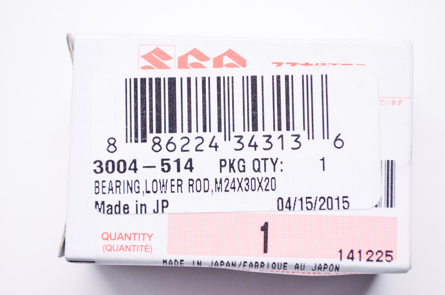 OEM Arctic Cat 3004-514 Lower Rod M24x30x20 Bearing NOS