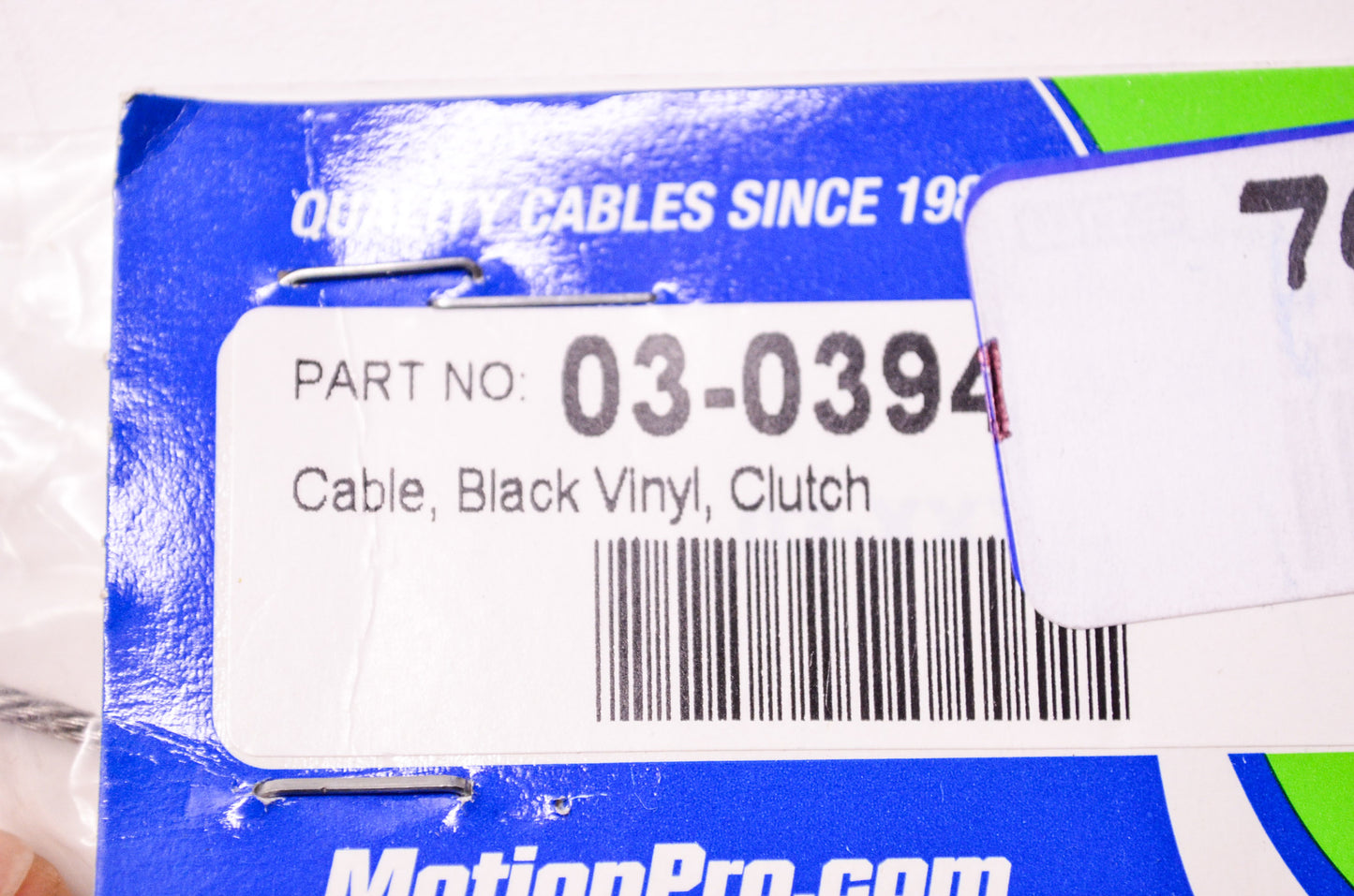 New Motion Pro Black Vinyl Clutch Cable Kawasaki NOS