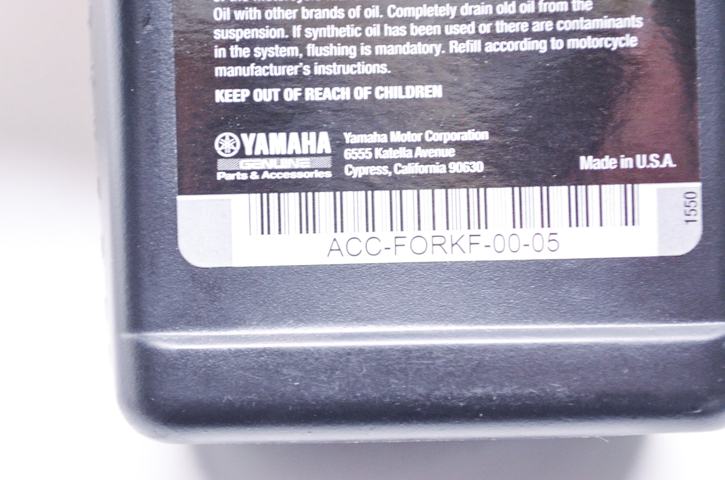 New OEM Yamaha Yamalube Fork & Shock Oil 1 U.S. Pint 473mL NOS