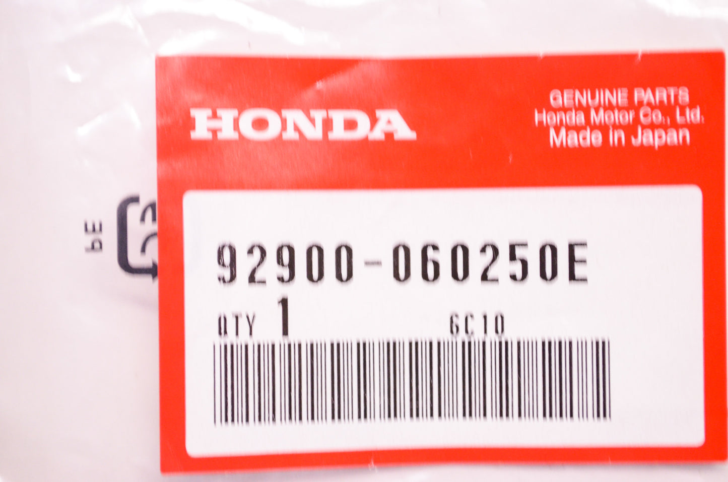 OEM Honda 92900-060250E Stud Bolt 6X25 NOS