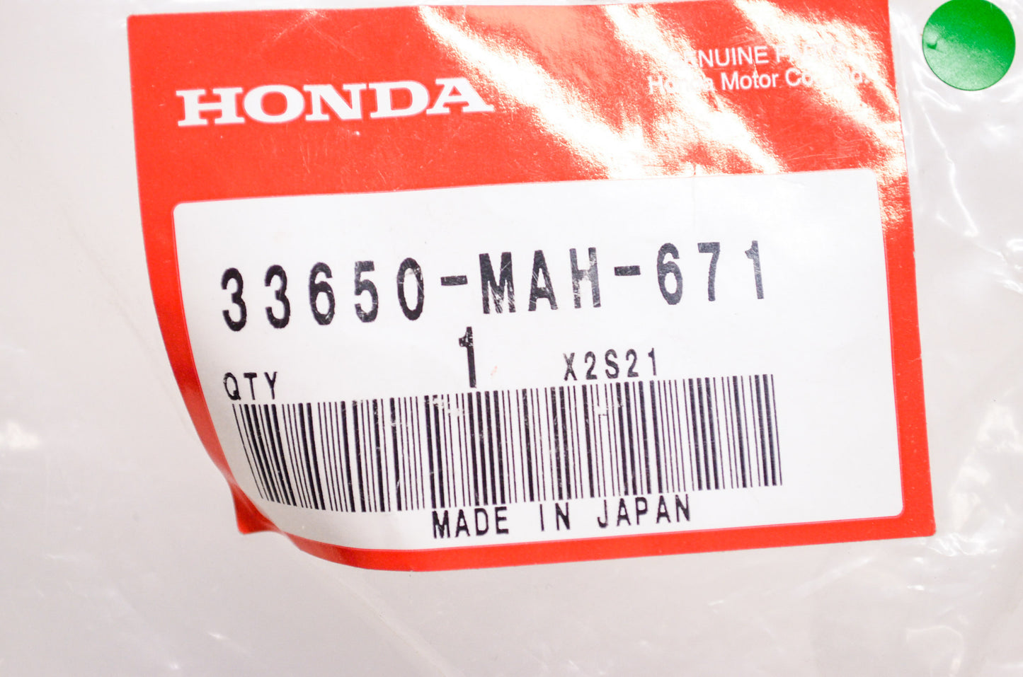 OEM Honda 33650-MAH-671 Rear Left Turn Signal NOS