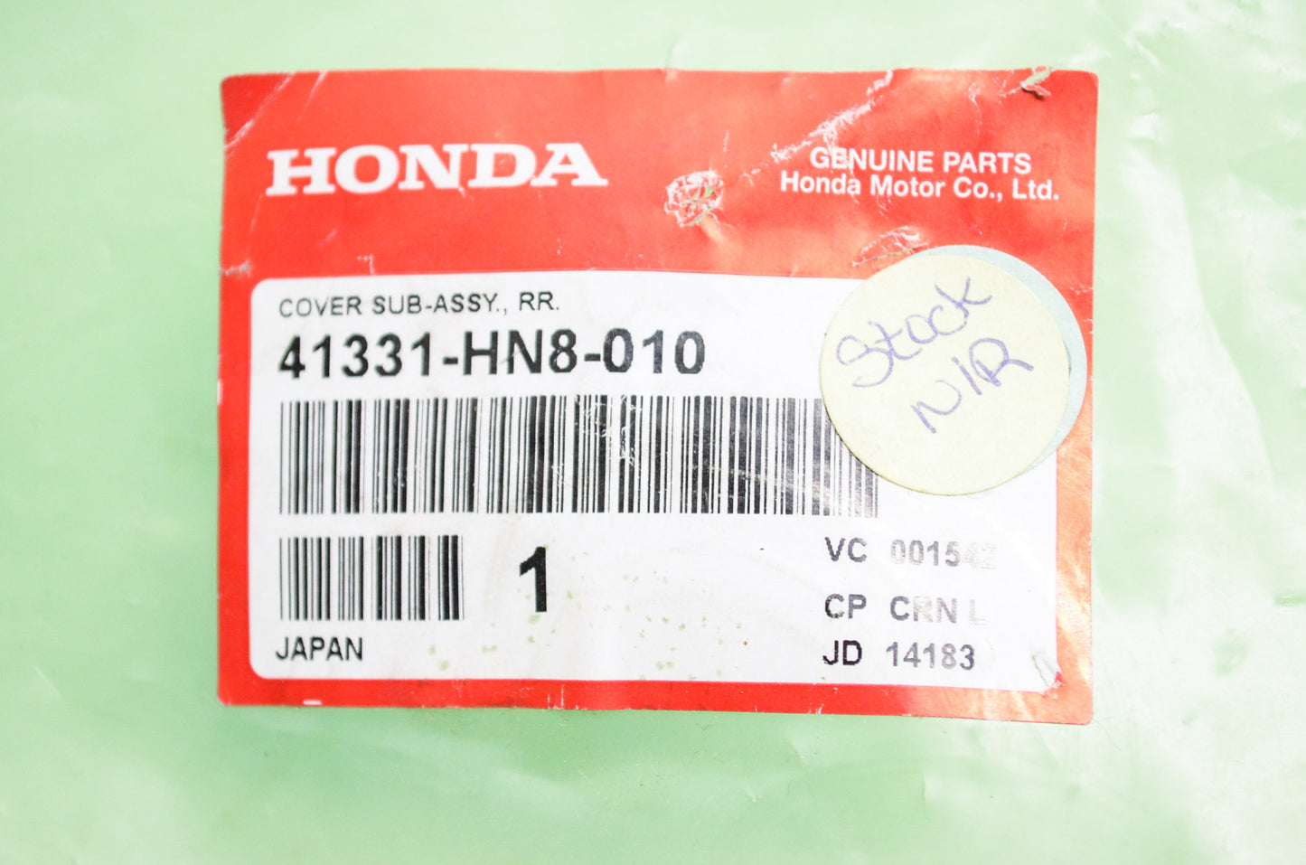 OEM Honda 41331-HN8-010 Rear Cover Sub-As NOS