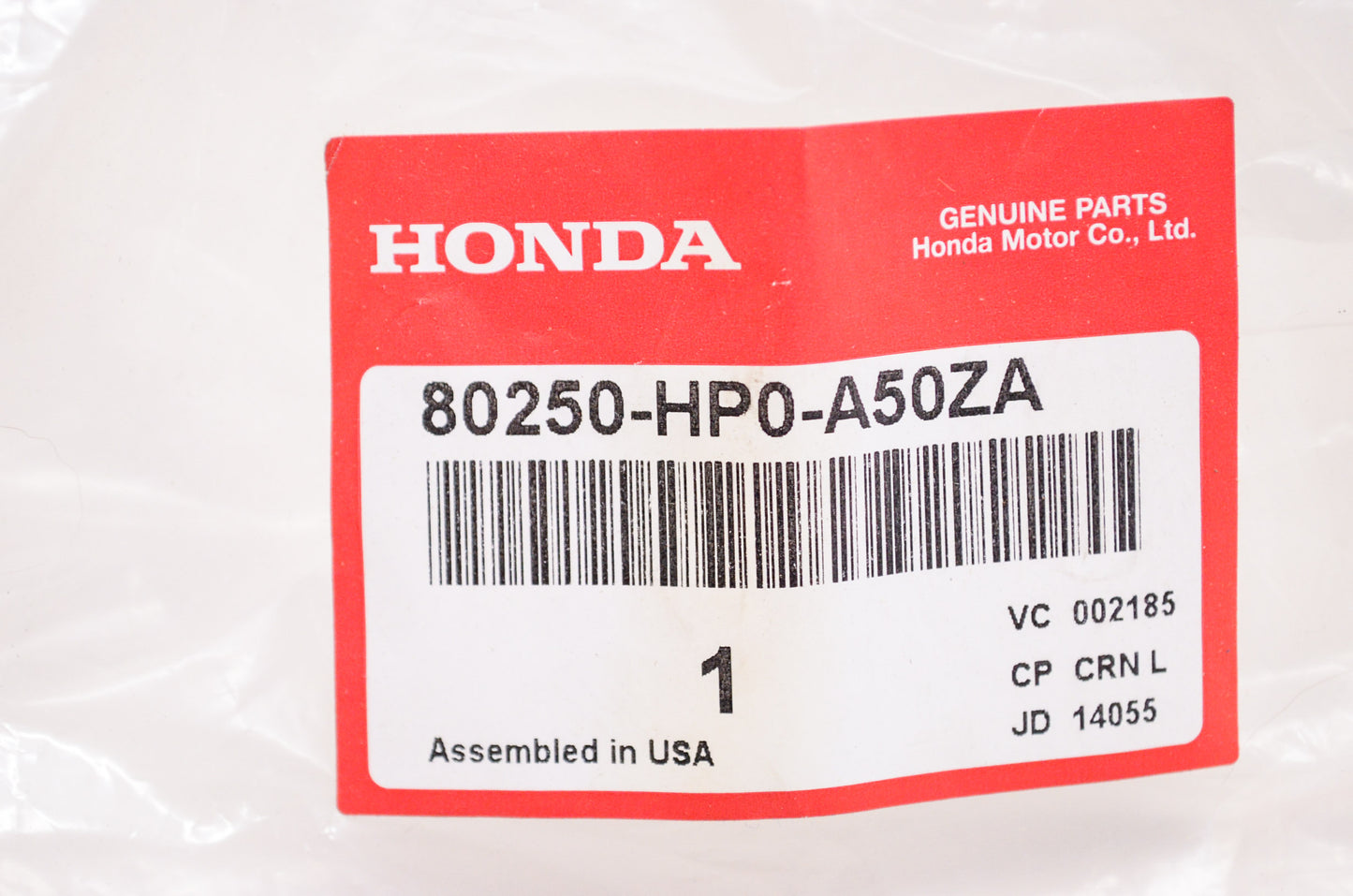 OEM Honda 80250-HP0-A50ZA Right Splash Guard NH1 NOS