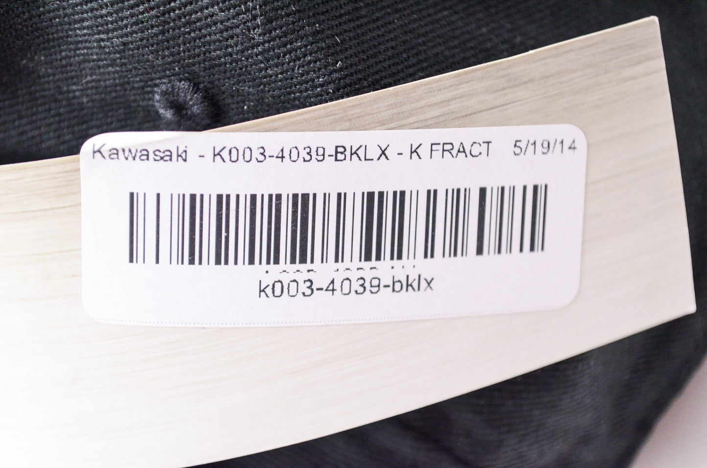 New OEM Kawasaki K Fracture Fitted Hat Black Green Large NOS