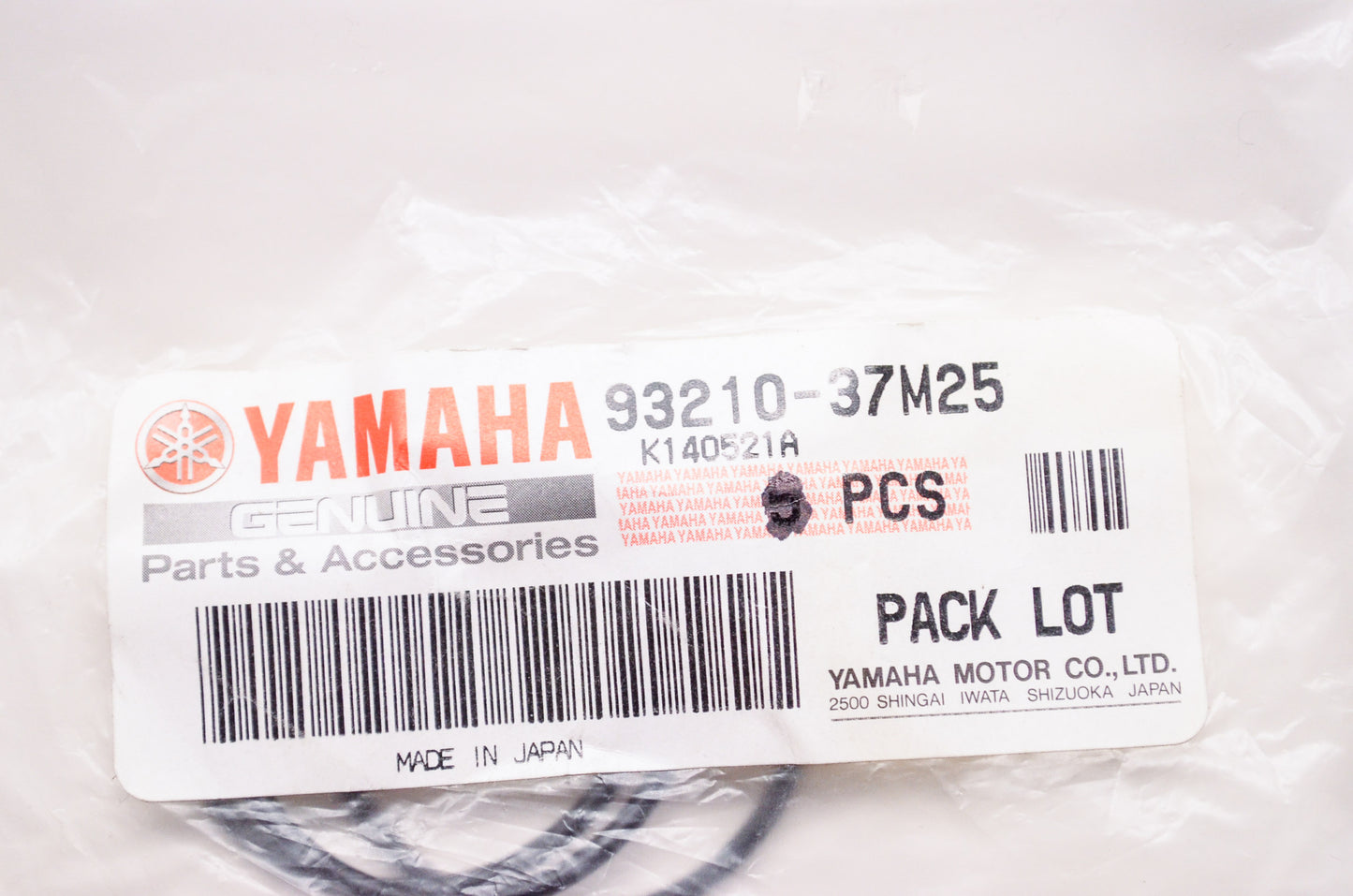 OEM Yamaha 93210-37M25-00 O-Ring NOS