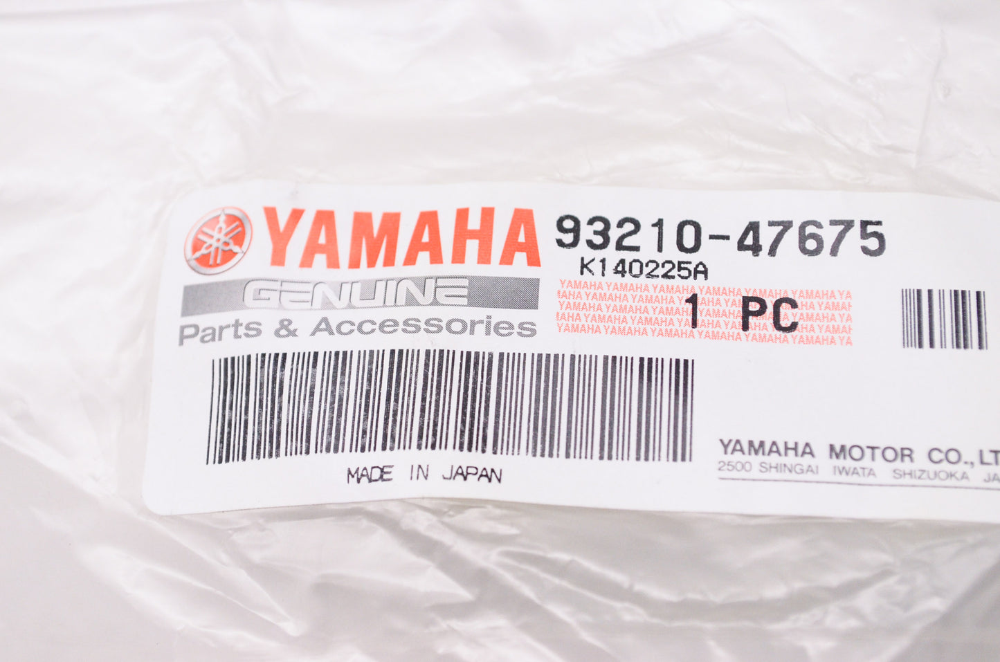 OEM Yamaha 93210-47675-00 O-Ring NOS