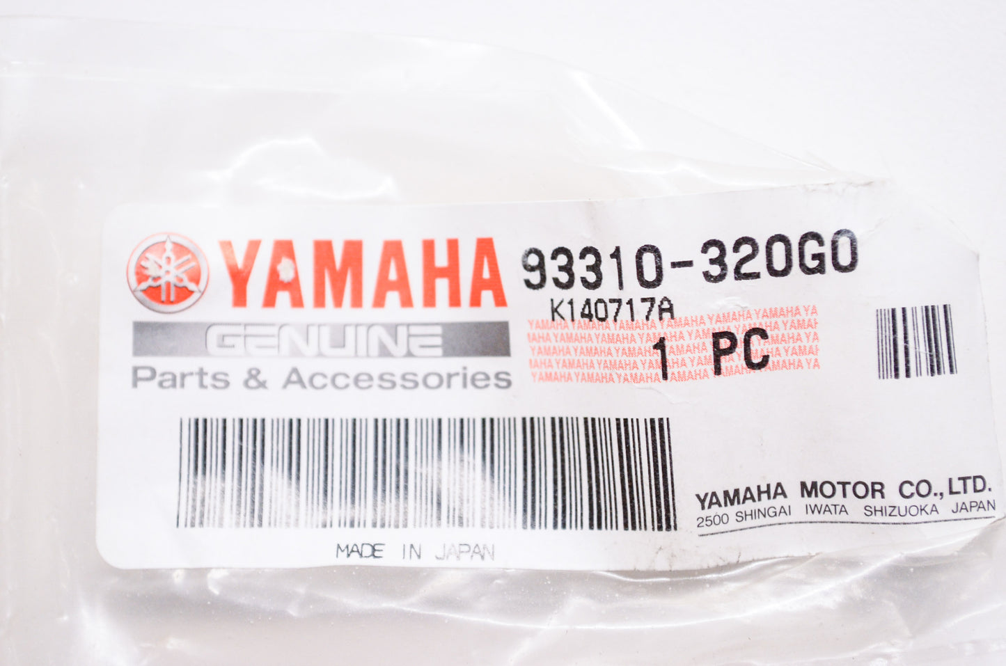 OEM Yamaha 93310-320G0-00 Cylinder Bearing #10 NOS