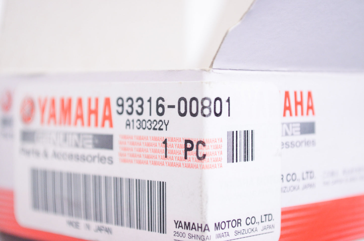 OEM Yamaha 93316-00801-00 Bearing NOS