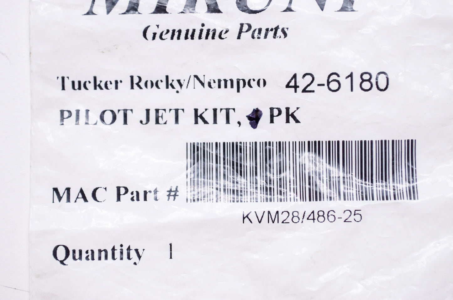 New Mikuni Pilot Jet Size 25 NOS