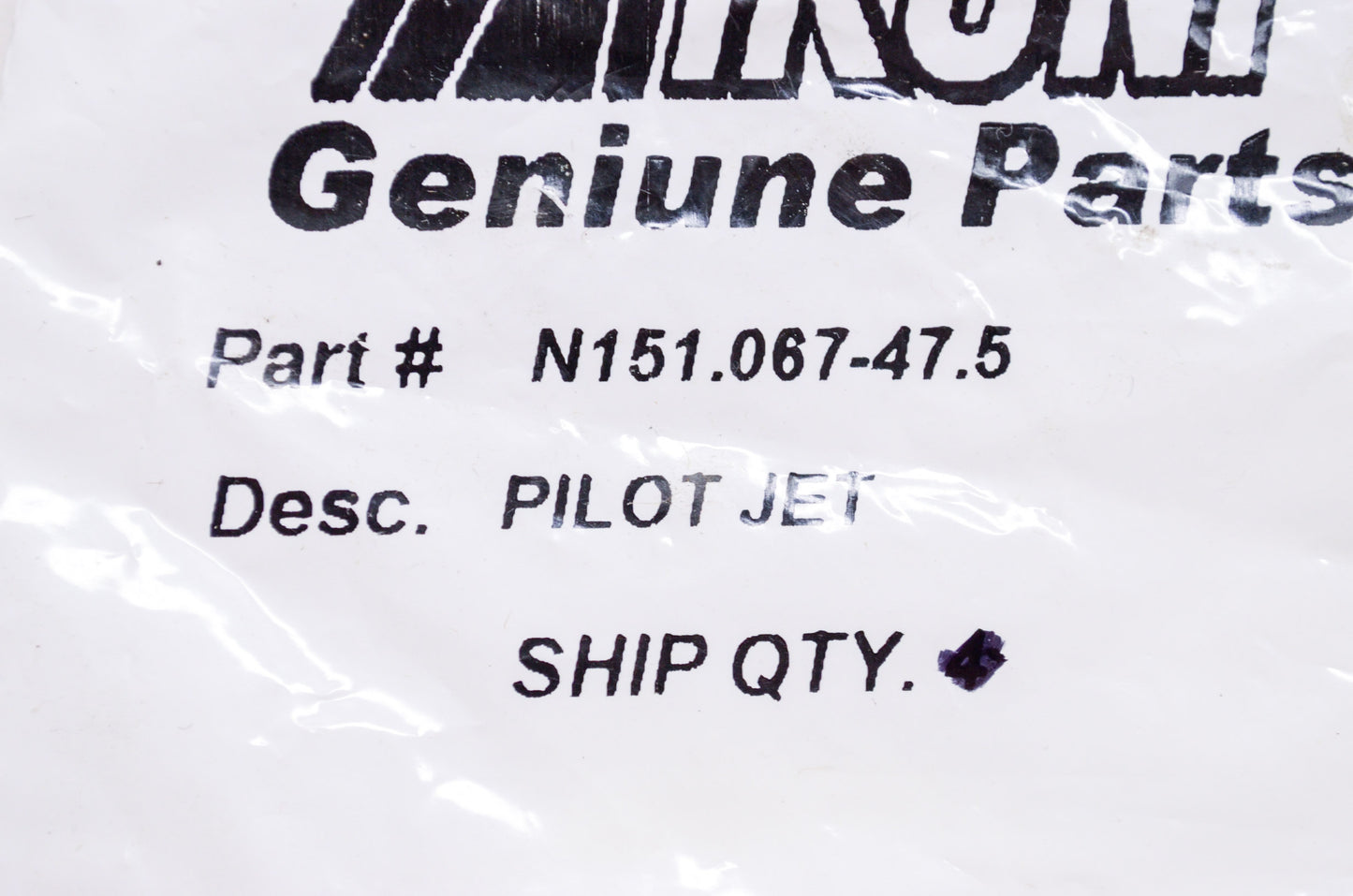New Mikuni Pilot Jet #47.5 NOS