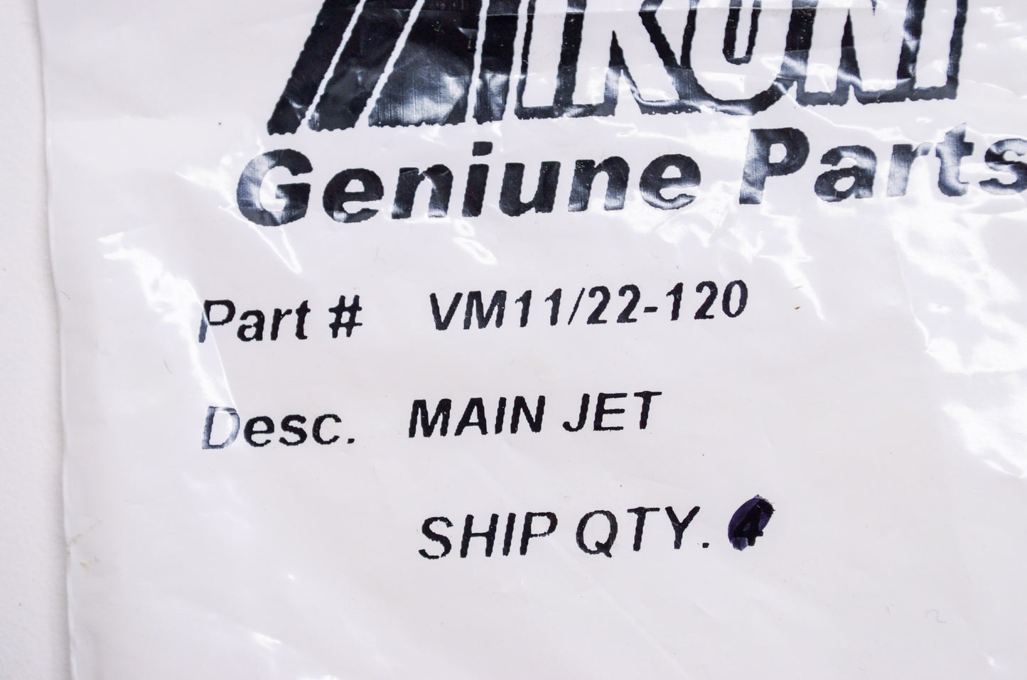 New Mikuni Main Jet #120 NOS