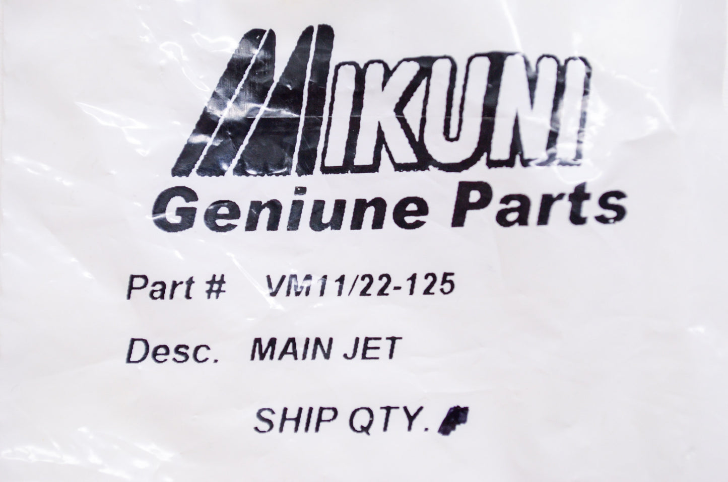 New Mikuni Main Jet #125 NOS