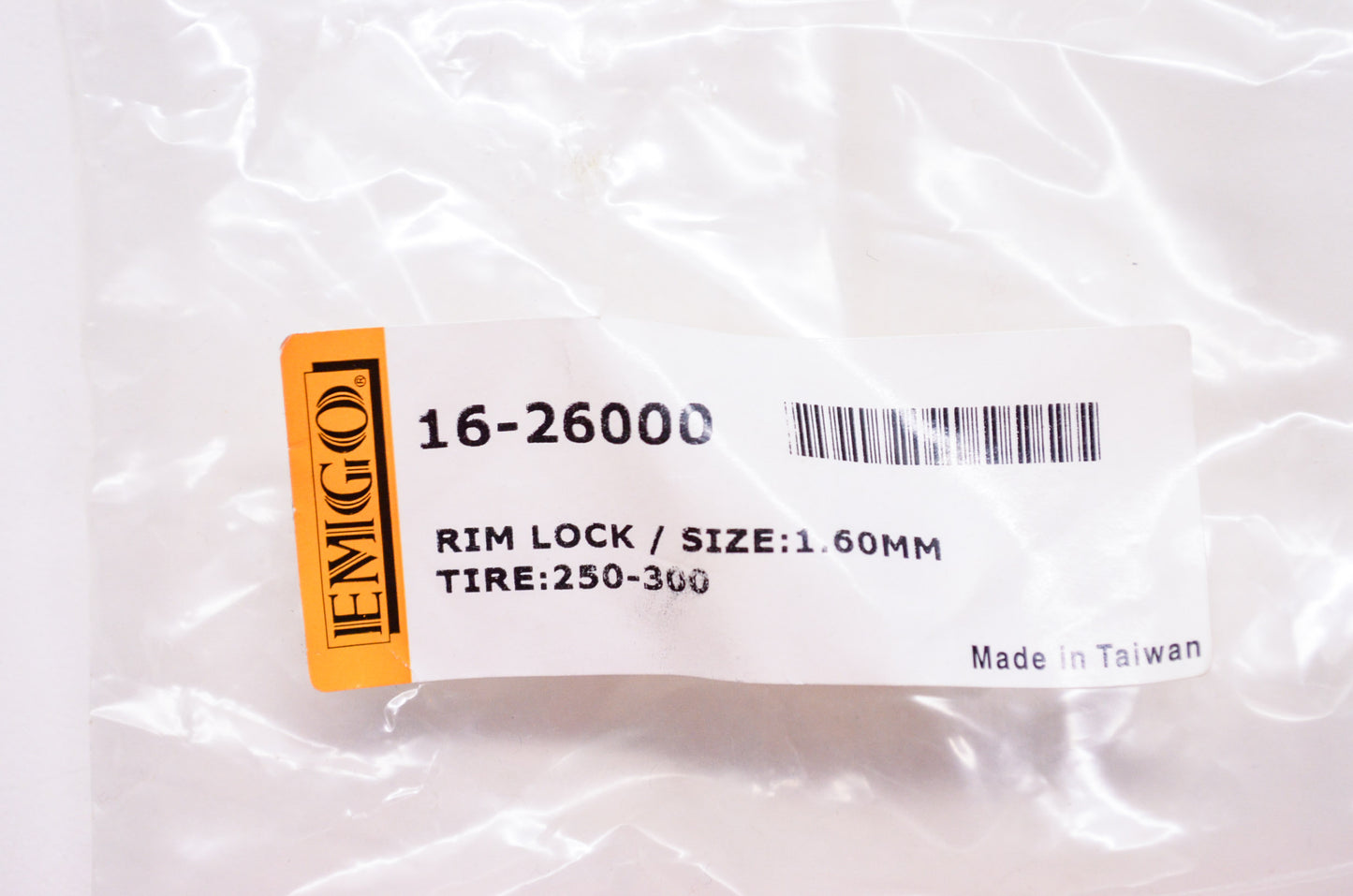 New Emgo Rim Lock Size 1.60mm Tire 250-300 NOS