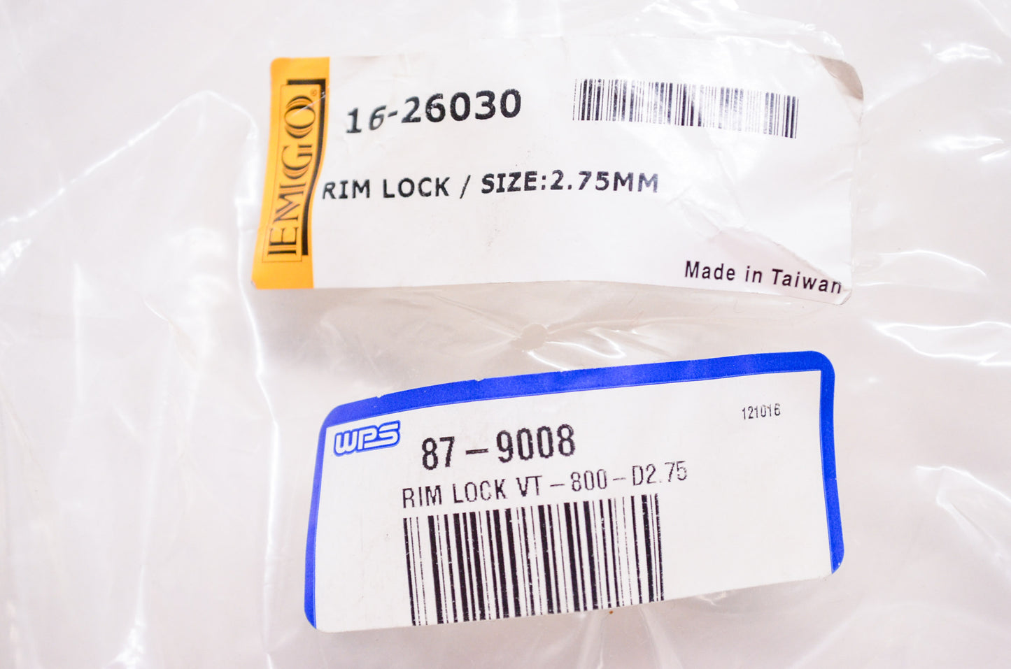 EMGO 16-26030, 87-9008 Rim Lock Size 2.75mm NOS