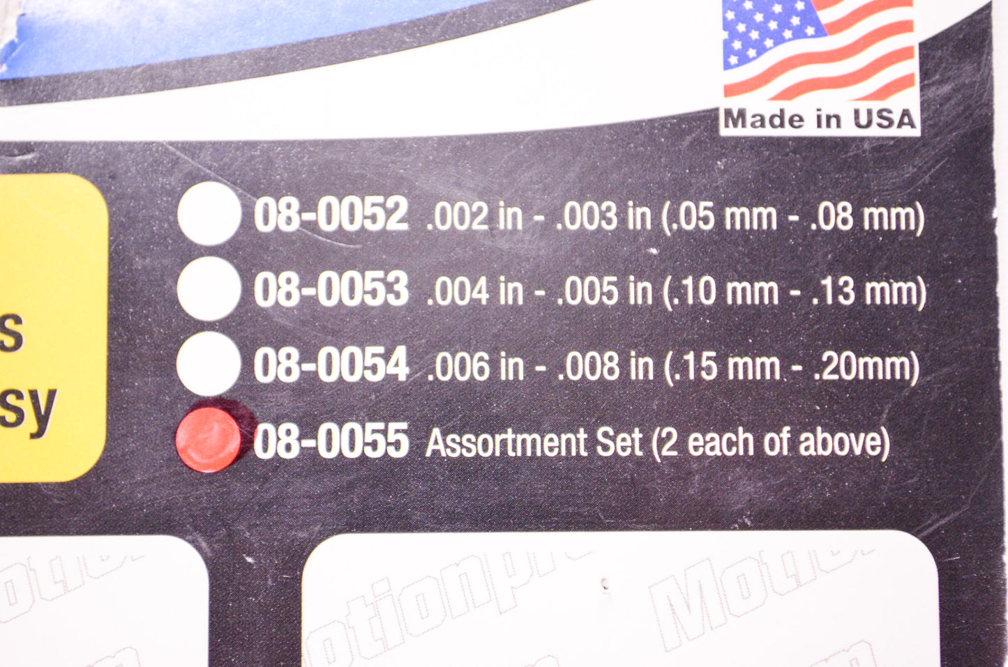 New Motion Pro Tappet Feeler Gauge Kit .002'-.003' Qty 2 & .006'-.008' Qty 1 NOS