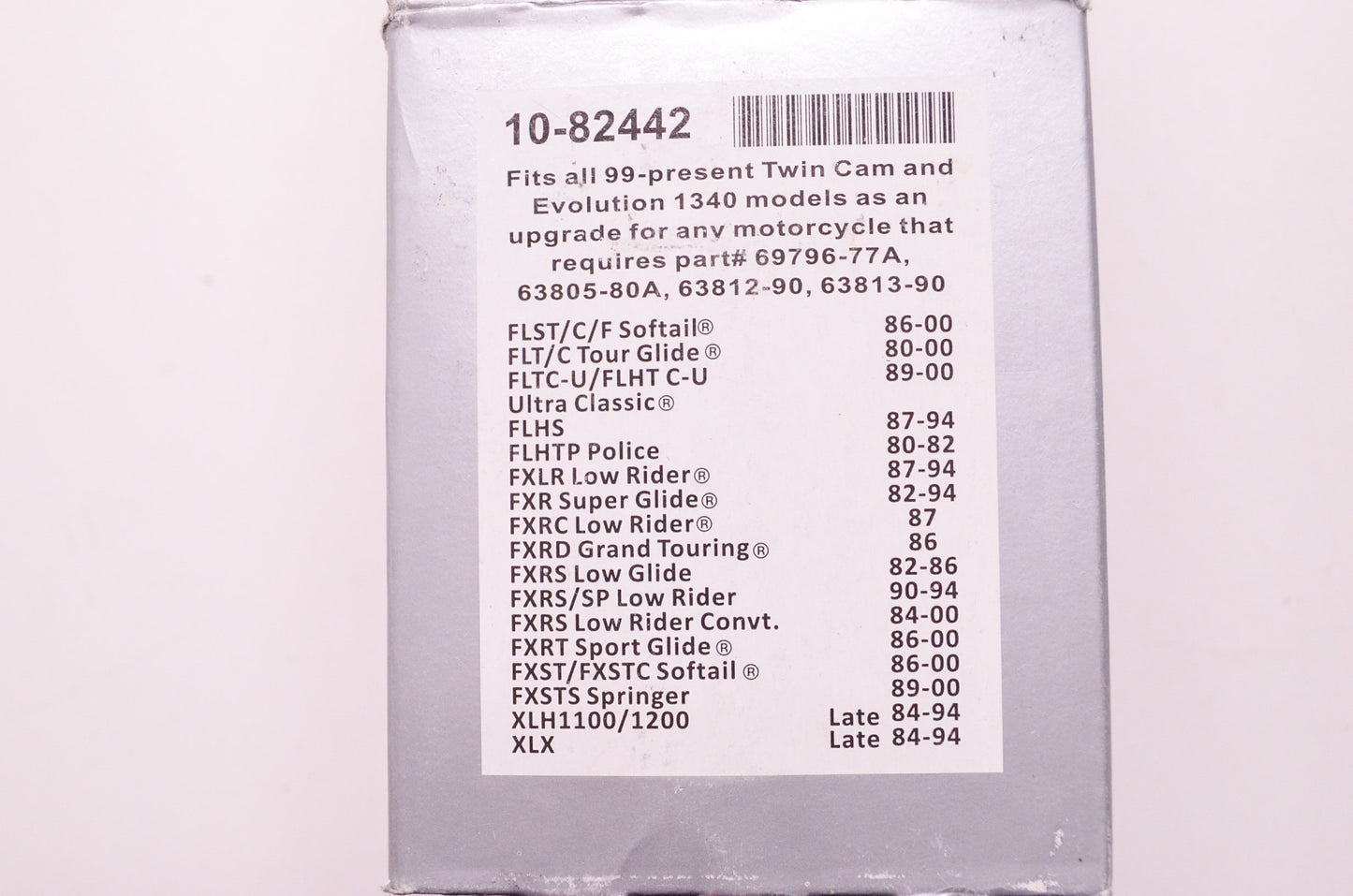 EMGO 10-82442 Microglass Chrome Oil Filter Harley Davidson NOS