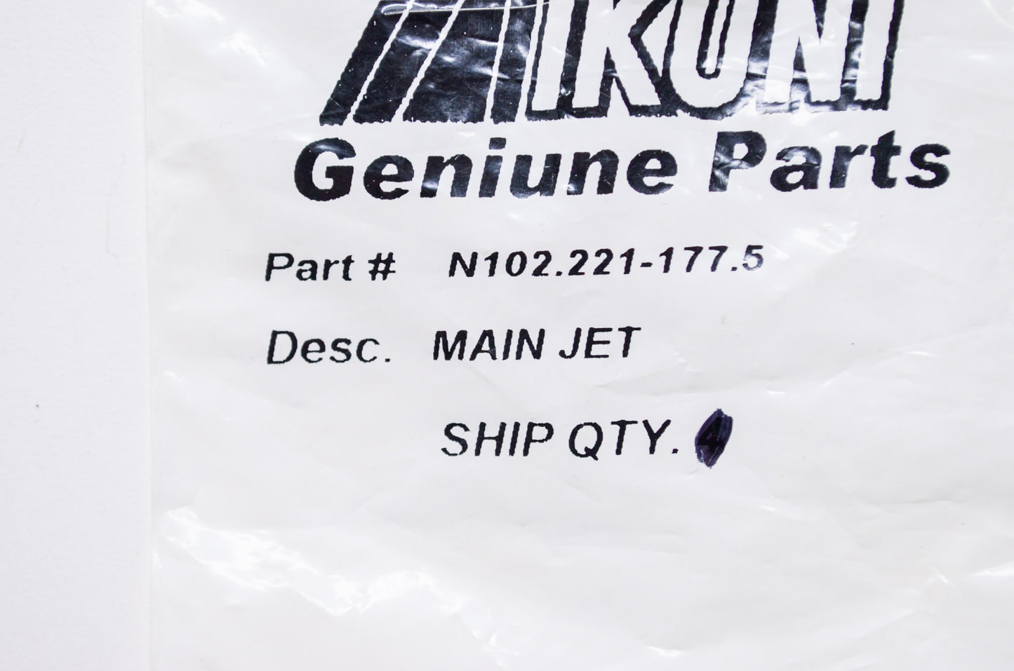 New Mikuni Main Jet Small Round #177.5 NOS
