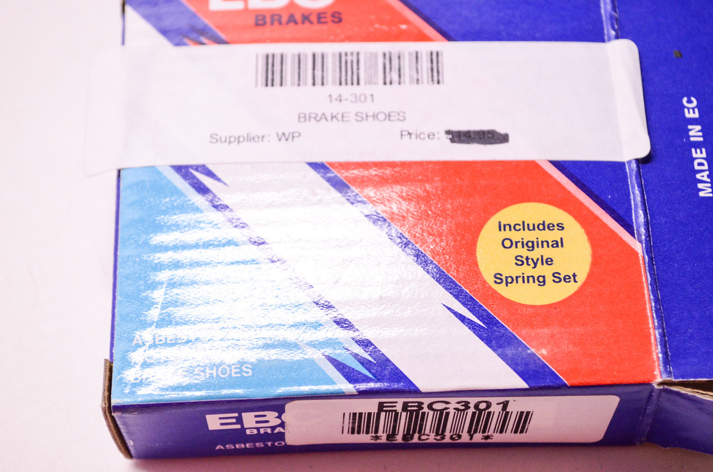 EBC 14-301, EBC301 Motorcycle Brake Shoe Kit NOS