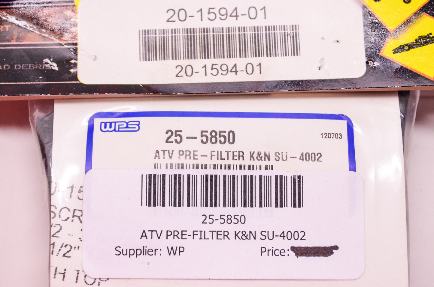 New Outerwears Pre-Filters ATV Pre Filter Water Repellent K&N SU-4002 4-1/2' - 3