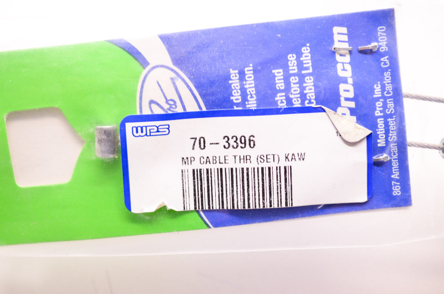 Motion Pro 70-3396, 03-0396 Black Vinyl Push Pull Throttle Cable Kawasaki NOS