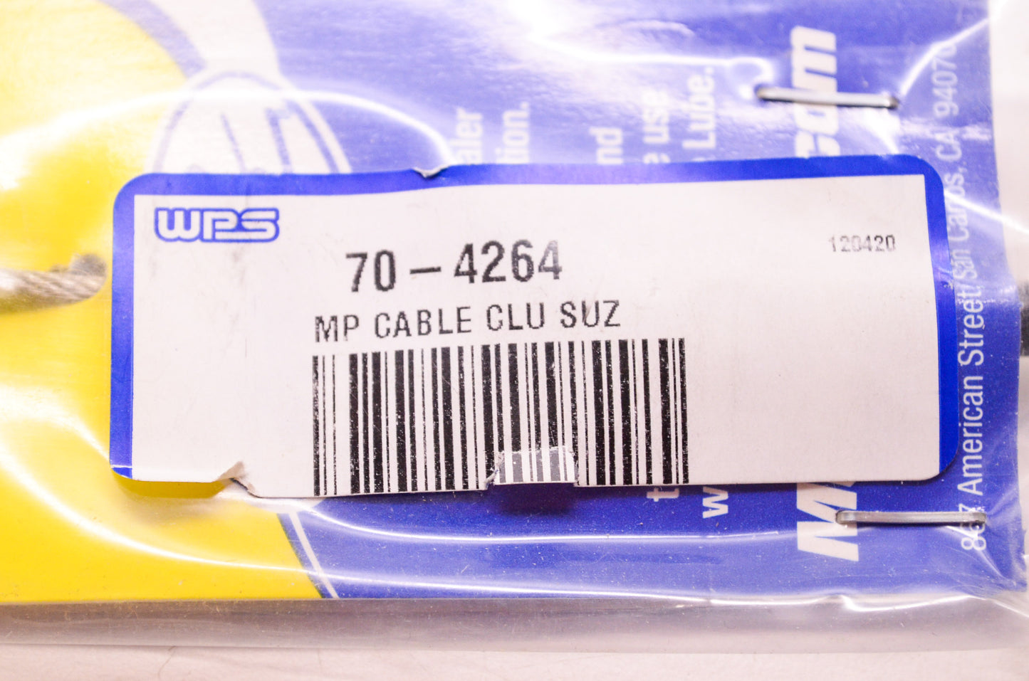 Motion Pro 70-4264, 04-0264 Black Vinyl Clutch Cable Suzuki NOS