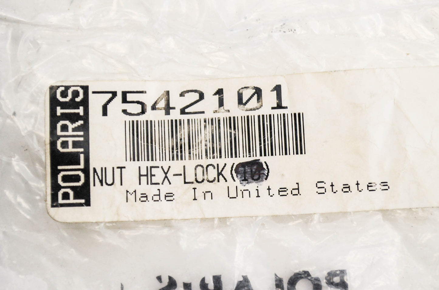 OEM Polaris 7542101 Lock Hex Nut NOS