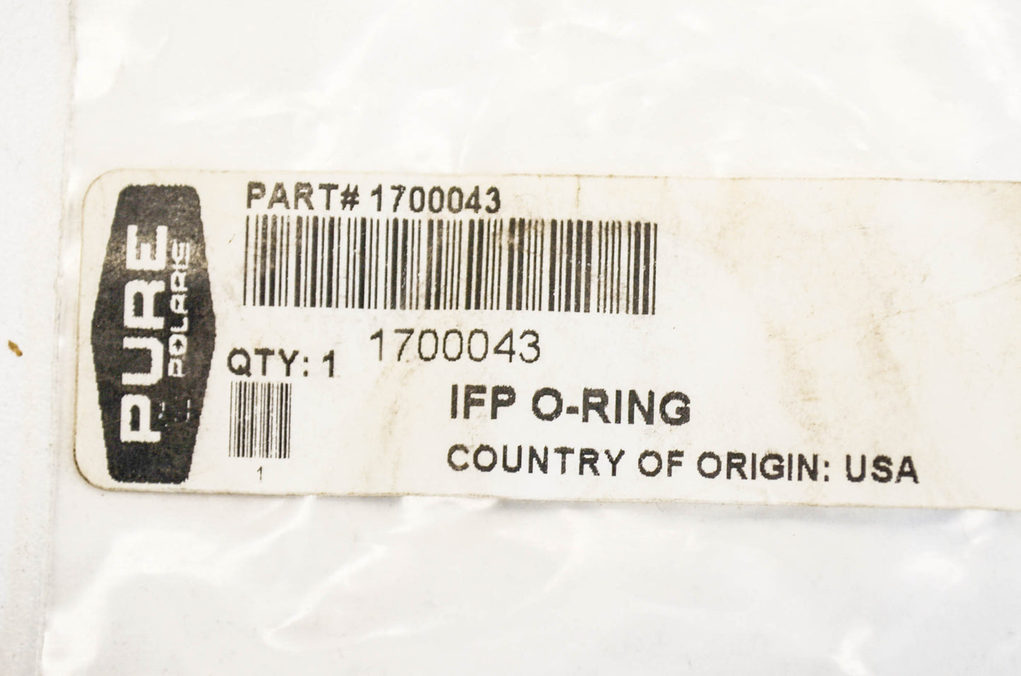 OEM Polaris 1700043 IFP O-Ring NOS