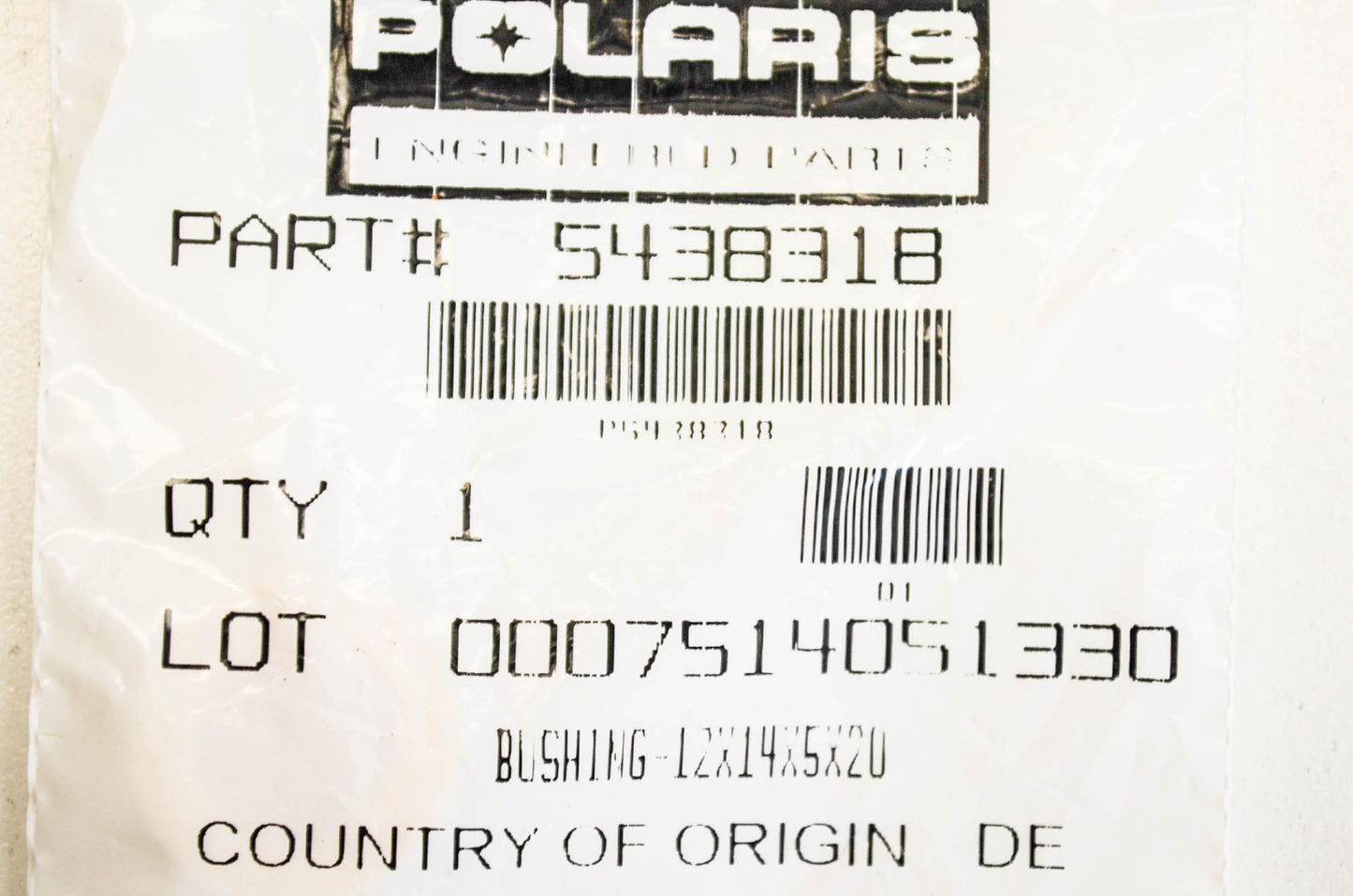 New OEM Polaris Bushing 12x14x5x20 NOS
