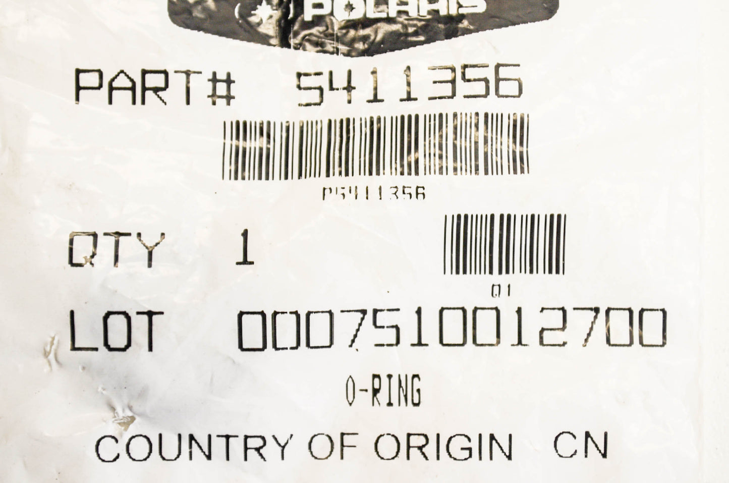 OEM Polaris 5411356 O-Ring NOS