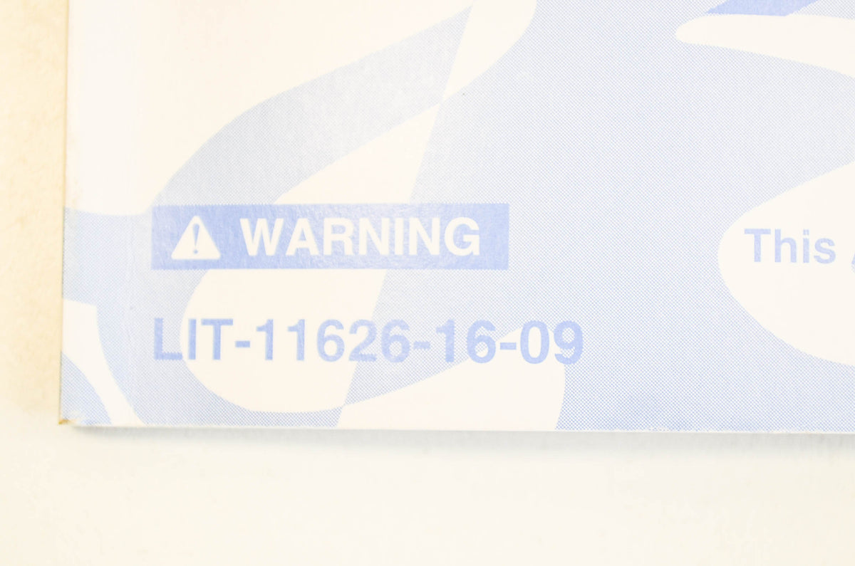 OEM Yamaha LIT-11626-16-09 YFM660RR RAPTOR Owner's Manual