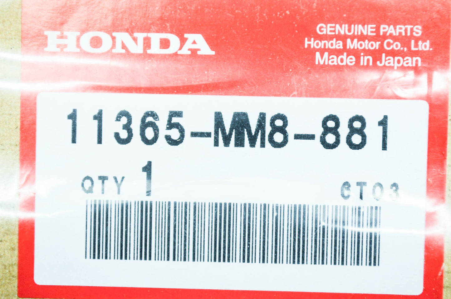 OEM Honda 11365-MM8-881 Starter Cover Gasket NOS