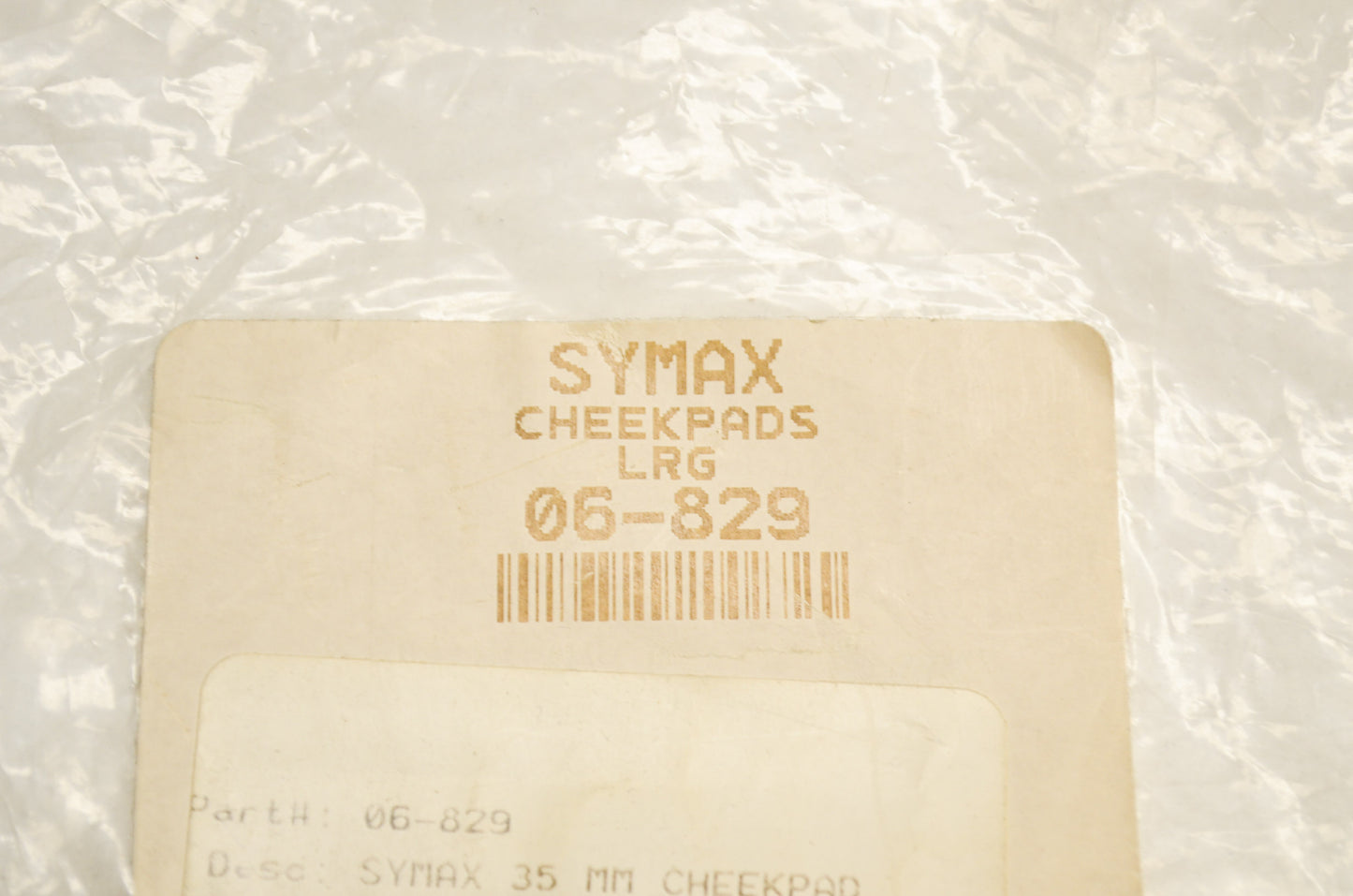 New HJC Symax Cheek Pads L 35mm QTY 2 NOS