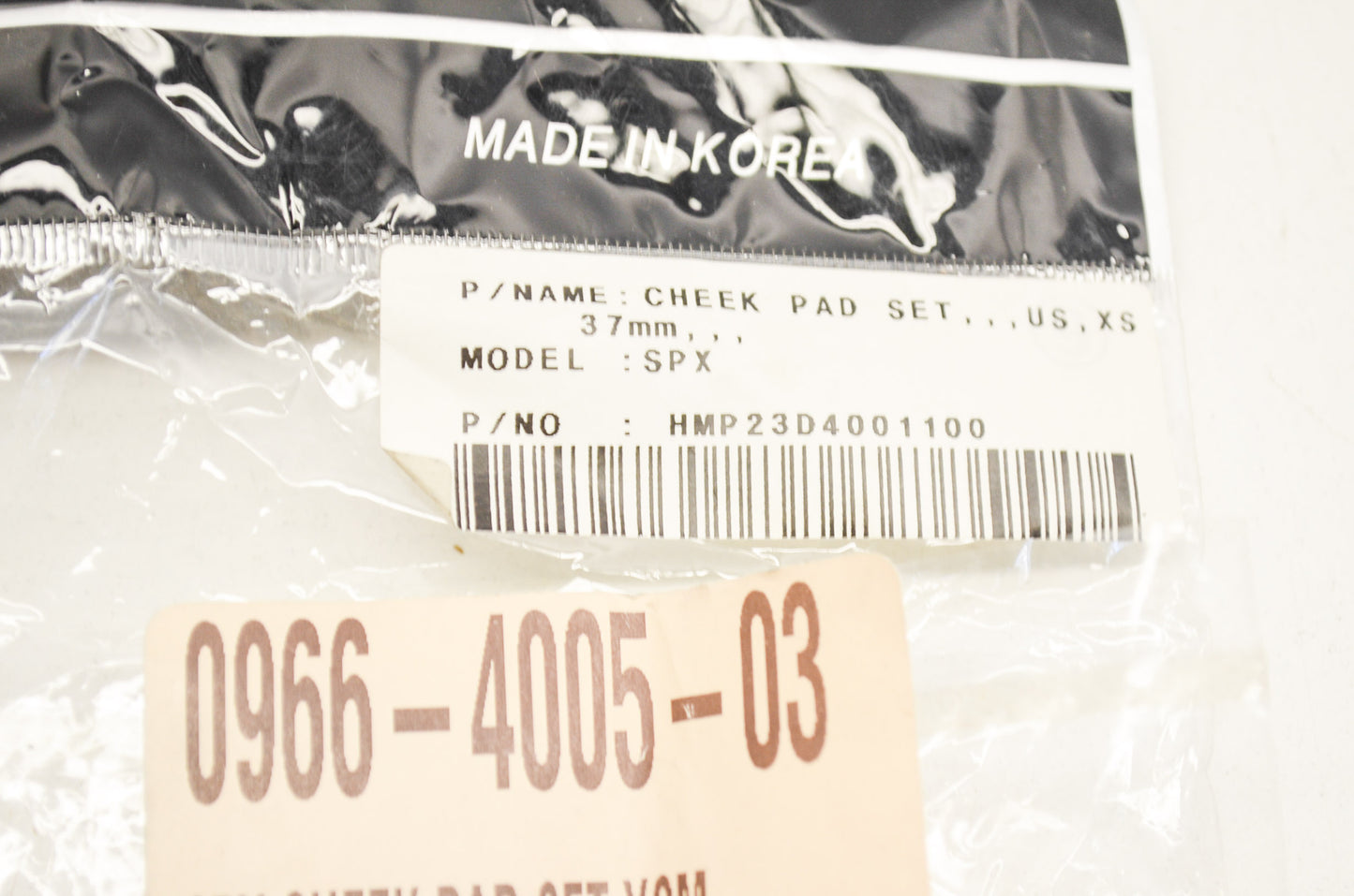 HJC 0966-4005-03 SPX Cheek Pads XS 37mm Qty 2 NOS