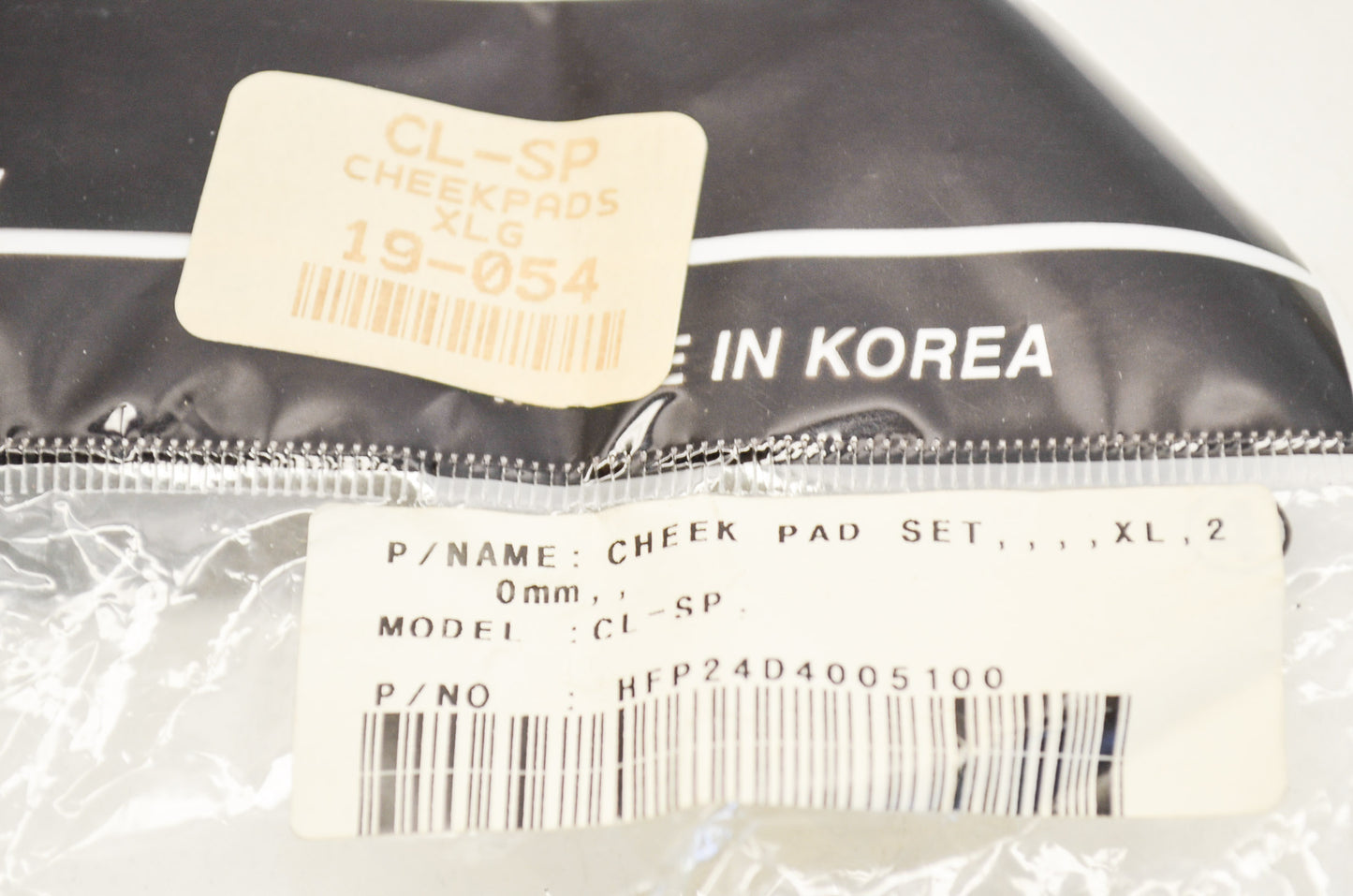 New HJC CL-SP Cheek Pads XL QTY 2 NOS