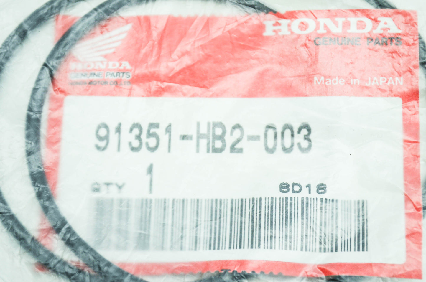 OEM Honda 91351-HB2-003 O-Ring (133X3) NOS