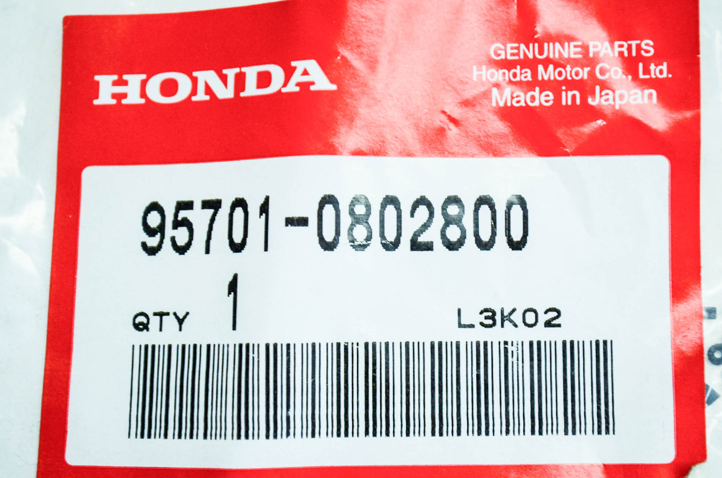 OEM Honda 95701-08028-00 Flange Bolt (8X28) Qty 2 NOS