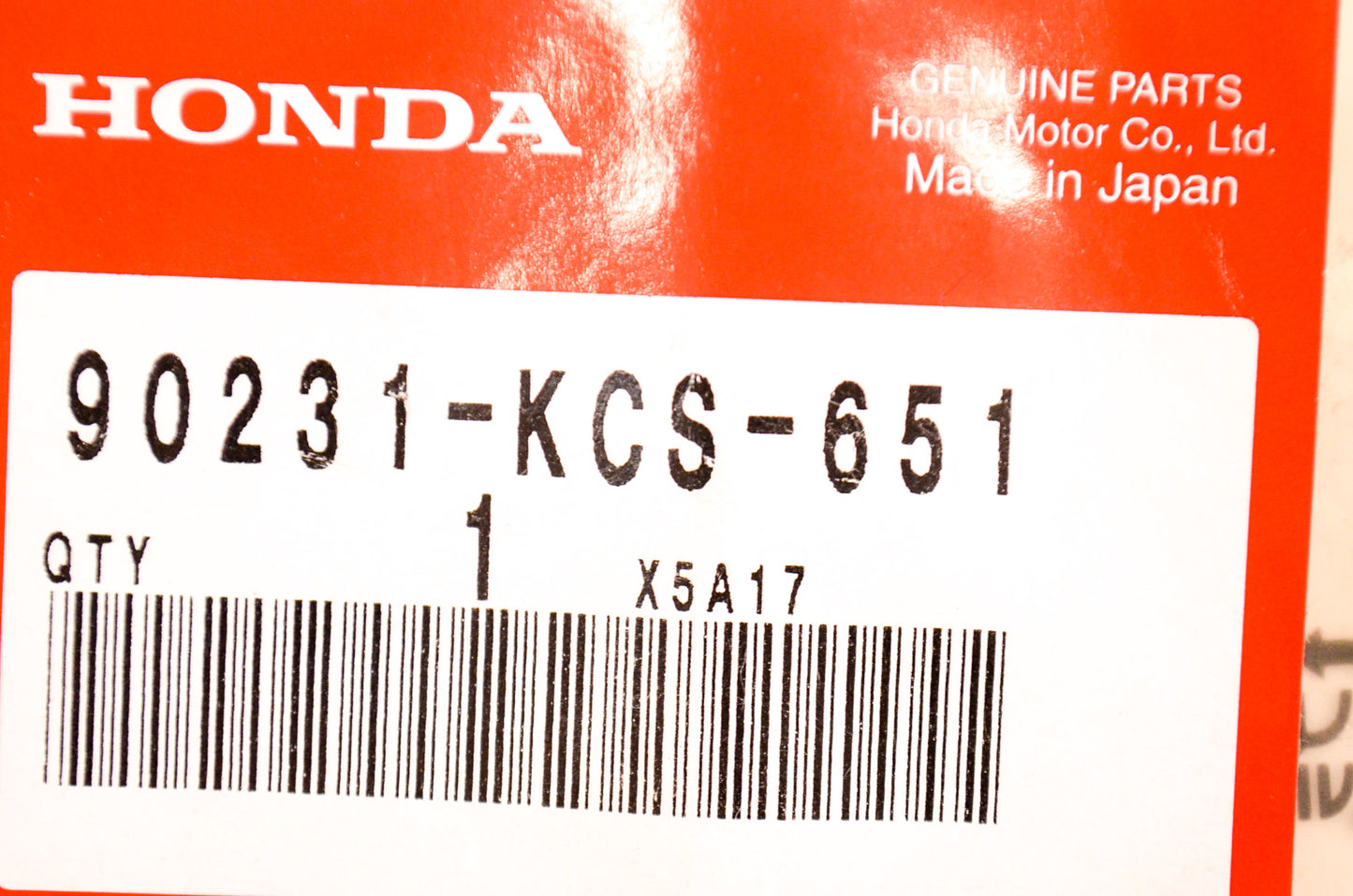 OEM Honda 90231-KCS-651 Lock Nut 16mm NOS