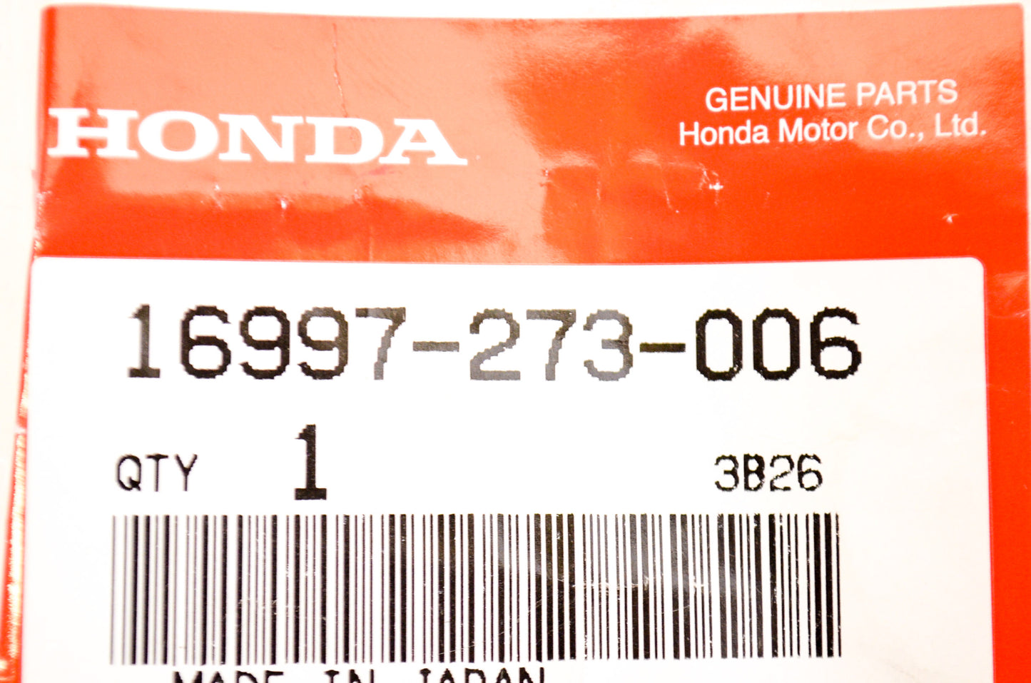 New OEM Honda 16997-273-006 Petcock Body Gasket NOS