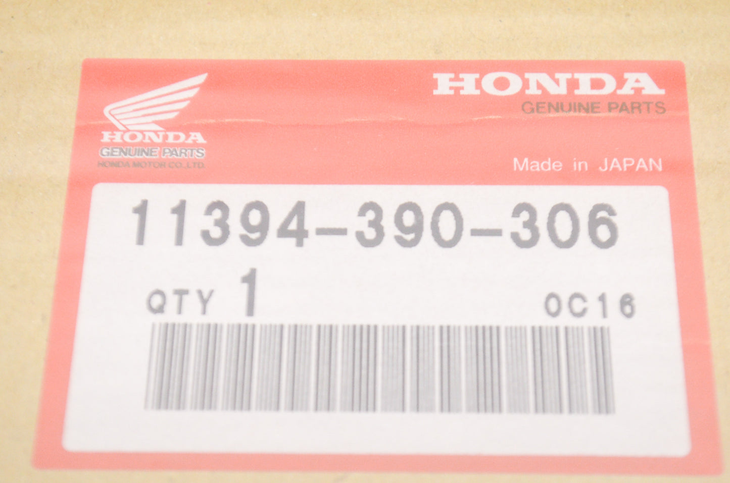 OEM Honda 11394-390-306 Right Gasket NOS