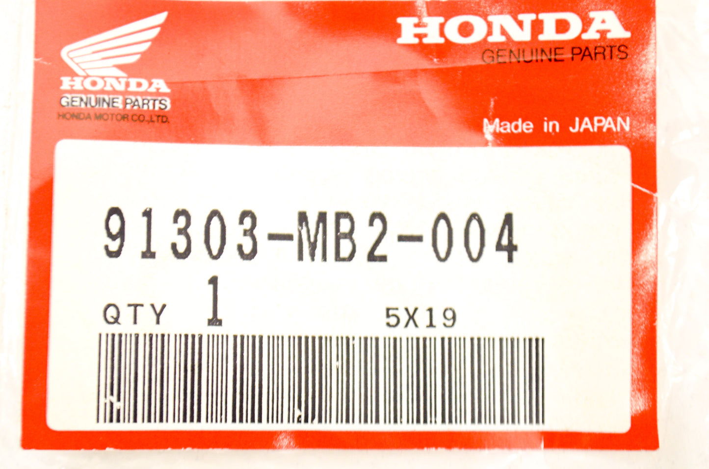 OEM Honda 91303-MB2-004 O-Ring NOS